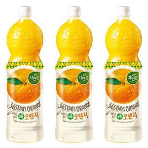 [기타]웅진  자연은 상큼 오렌지 1.5L x 6페트 과일주스