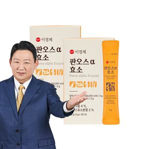 이경제 판오스 알파 소화 한방 효소 3g 60포 / 2박스 2개월 분