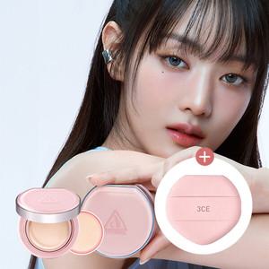 3CE 핏팅 메쉬 쿠션(본품+리필)+핏팅 메쉬 쿠션 퍼프