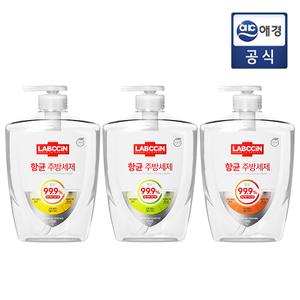 [랩신] 항균 주방세제 레몬/라임/애플 1L (리필) x 3개
