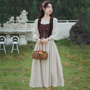 빈티지 중세 원피스 유럽 졸업사진 촬영 공주풍 여성