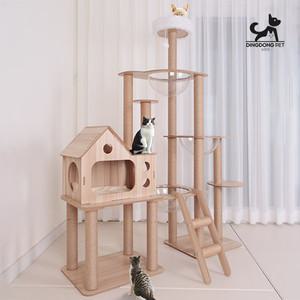 딩동펫 고양이 보울 하우스 스크래쳐 캣타워