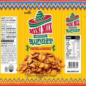 삼진프레첼 미니믹스 멕시칸타코맛 65g 24봉 (1box)