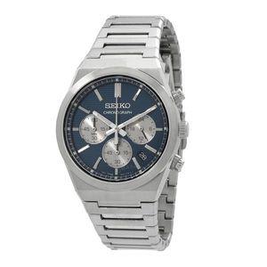 Seiko 세이코 스포츠 크로노그래프 쿼츠 블루 다이얼 남성용 시계 SSB453P1