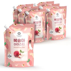 맥널티 파우치 복숭아 아이스티 1L x 6개