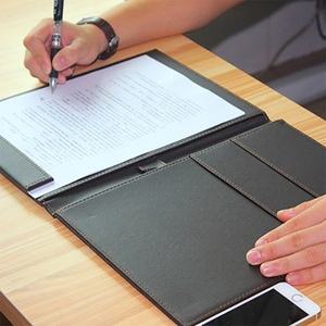 자석 가죽 서류 클립보드 A4 서류바인더 결재판(블랙)