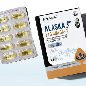엔젯오리진 알래스카 오메가-3 알티지 rTG 1280mg x 60캡슐 EPA DHA