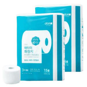 애터미 프리미엄 화장지 3겹 35m 15롤 x 1팩