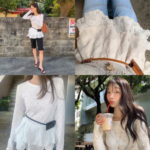 [모코블링] 플라워 레이어드 캉캉 원피스 #레이어드원피스 #펀칭원피스 #캉캉원피스 #미니원피스