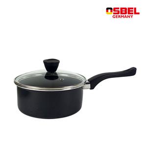 오스벨 베이직 냄비 20cm+유리뚜껑 세트 편수 찌개  라면냄비 