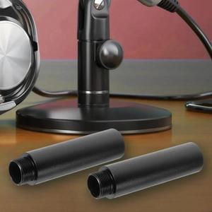 2PCS 마이크 스탠드 연장 튜브 알루미늄 합금 막대 5/8 데스크 용 76mm 길이 부품
