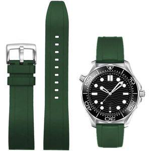 손목 스트랩 시계 밴드 퀵 릴리스 플루오로러버 19mm 20mm 21mm 22mm 부드러운 내구성 유니버설 FKM 고무