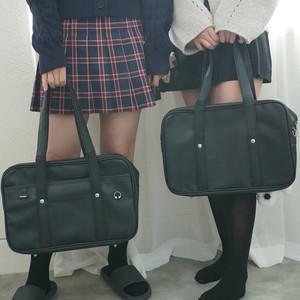 모음전 가방 교복 고등 학생 스퀘어백 복고 재팬 일본 스쿨백 숄더백 네모 하이틴 학교 블랙