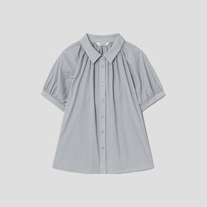 에잇세컨즈 여성 반소매 셔링 블라우스 그레이 (325565LY53) 195794
