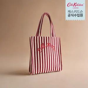 [캐스키드슨](김해점)우븐 라지 북백 - 체리 스트라이프 (CK-BAL8177)