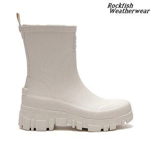 [락피쉬웨더웨어]락피쉬 플랫폼 레인부츠 크림 (FLATFORM RAIN BOOTS MIDDLE-CREAM)