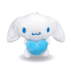 [기타]산리오 시나모롤 하트 가방고리 인형 13cm