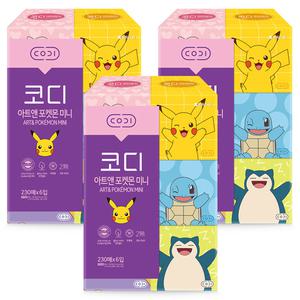 코디 아트앤 포켓몬 230매 X 6개입 3개