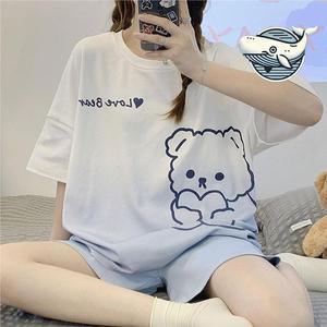 [피커]실크잠옷 여자 귀여운 캐릭터