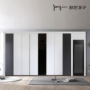 장인가구 단테 모던 미러 스타일러 붙박이장 300cm