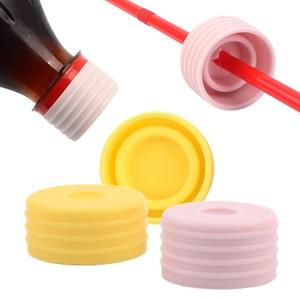 빨대 병뚜껑 생수 생수병 페트병 실리콘 뚜껑 캡