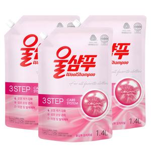 애경 울샴푸 오리지널 캡리필 1.4L 3개
