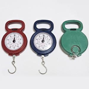 휴대용 손저울 아날로그 저울 수동 여행 낚시 캐리어 무게측정 10kg