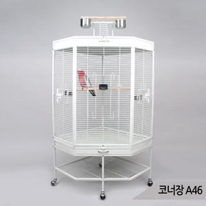 대형새장 앵무새 케이지 코너장 이동식새장 철제 A46