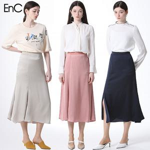 [이엔씨][EnC] 실키 펄 롱스커트 (택가격 149000원)