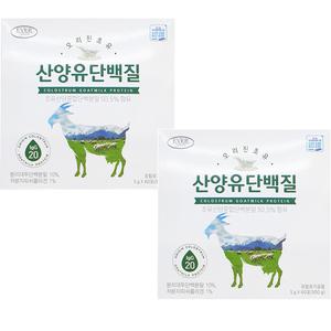 오리진초유 산양유단백질 60포x2개 초유산양혼합단백분말