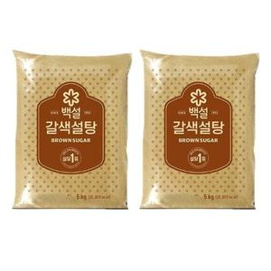 백설 갈색설탕, 5kg, 2개