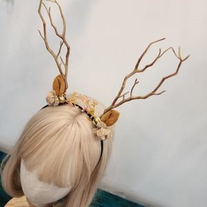 할로윈 파티 소품 사슴 크리스마스 요정 루돌프 뿔 머리띠 선물 사슴 머리핀 엘프 용품 루돌프 핀