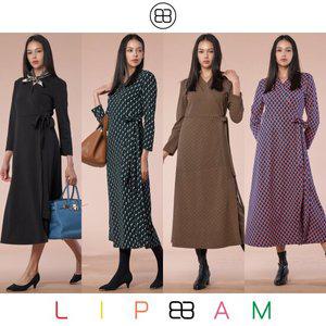 Lipbbam 바이립밤 크레오라 시그니처 플레어 롱 랩 원피스