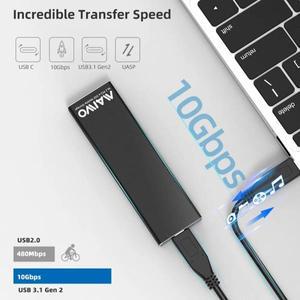 MAIWO M2 NVMe SSD 인클로저 알루미늄 케이스 지지대 UASP PCIe 사이즈 2230 2242 2280 C타입 10Gbps