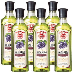 사조 해표 포도씨유 500ml x 6개 / 식용유 유지류 오일 기름