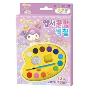 [JHQSW8OG_51GP]쿠로미 엽서물감색칠 스티커 취미