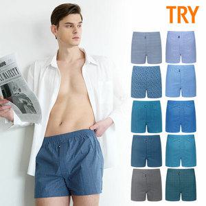 [10종세트] TRY 남성 남자 산뜻쾌적 순면 트렁크