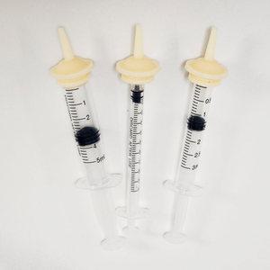 [꼬망구] 크레스티드게코 실리콘 피딩 주사기 1ml 크레 도마뱀 파충류 베이비 슈퍼푸드