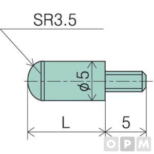 피코크 다이얼게이지 포인트볼형초경 3.5x8L 1EA 자재