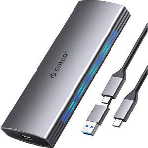 오리코 ORICO M.2 NVMe SSD Enclosure Aluminum Reader 10Gbps RGB to USB C 3.2/3.1 Gen 2, M.2 NVMe PCI-
