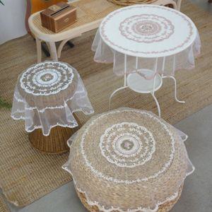 원형 테이블 레이스 75cm (3color)식탁보 장식용 인테리어 테이블보 용보 인테리어보 레이스보