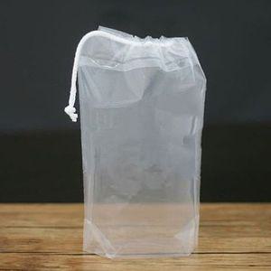 투명 외줄 조리개 비닐파우치 복주머니 10매 55x65+12