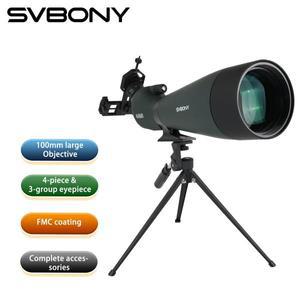 Svbony SV28A 25-75x100/20-60x80 FMC 스포팅 스코프, 양궁 초보자에게 적합, 야생 동물 관찰, 야외 모험