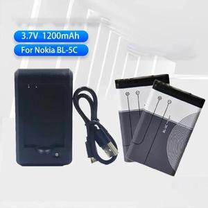 리튬 폴리머 전화 배터리 3.7V BL-5C 1200mAh 라디오 Nokia 1100 5130 6230
