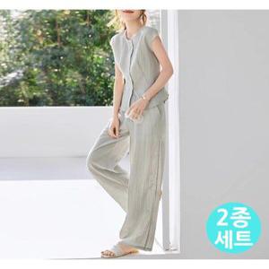 [예쎄 오피스](예쎄) (2종SET) 카밍 썸머 블라우스+밴딩 팬츠(S5MSE043A)