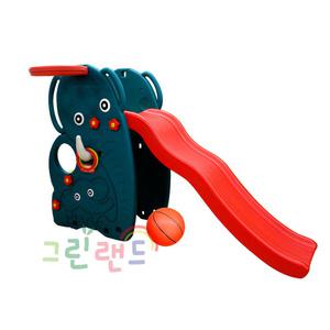 파도 코끼리 미끄럼틀 유아 놀이터 농구대 아기 미끄럼틀 그린랜드79