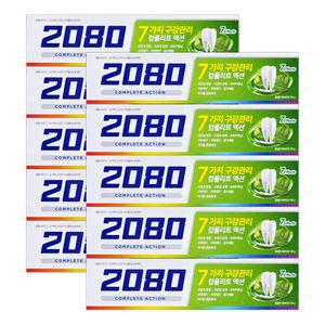 애경 2080 컴플리트액션 치약 허브민트향 120g X 10개