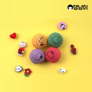 [댕냥이] 강아지 공놀이 피너츠 스몰 라텍스 볼 토이 4P