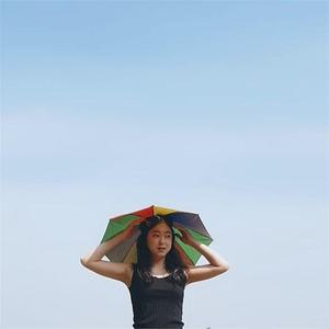 [마물샵]여성용햇빛가리개우산모자단체모자60cm