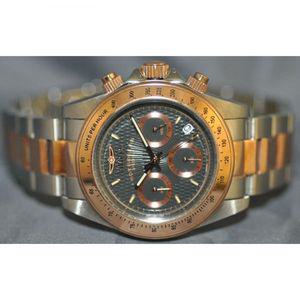 Invicta Mens Speedway Chrono Black Dial Two Tone Stainless Steel Watch 6932 854840